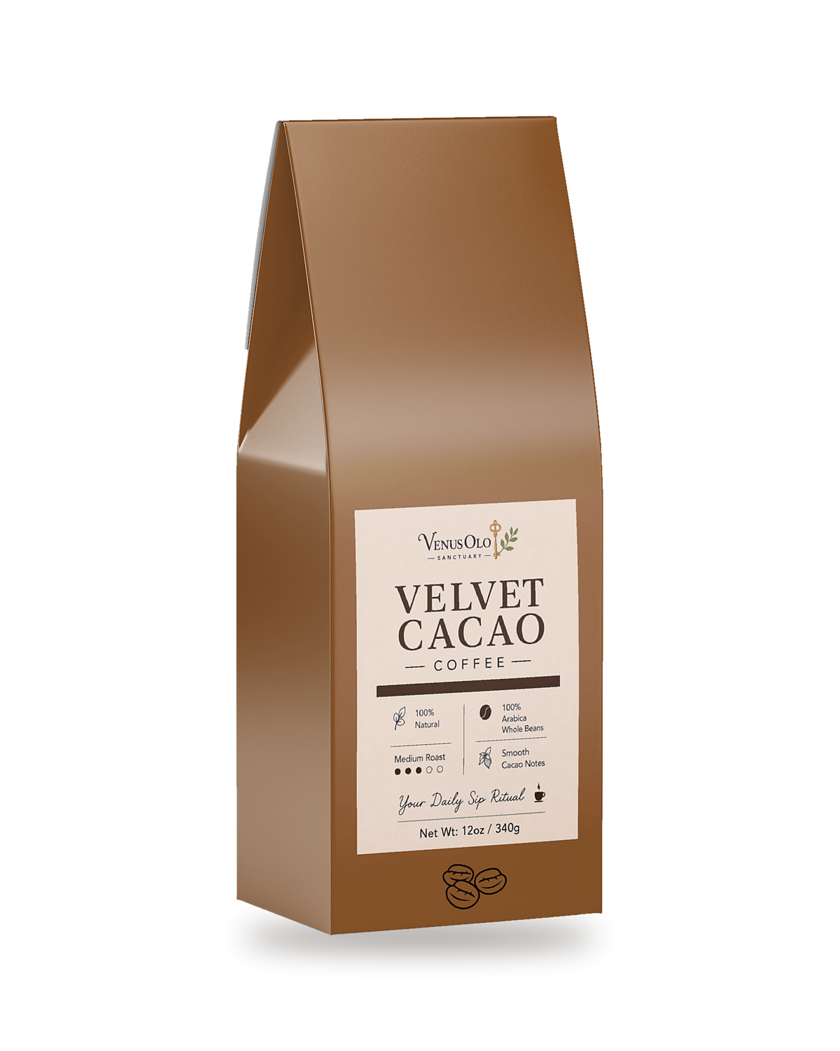 Velvet Cacao Coffee,
 (Medium Roast)