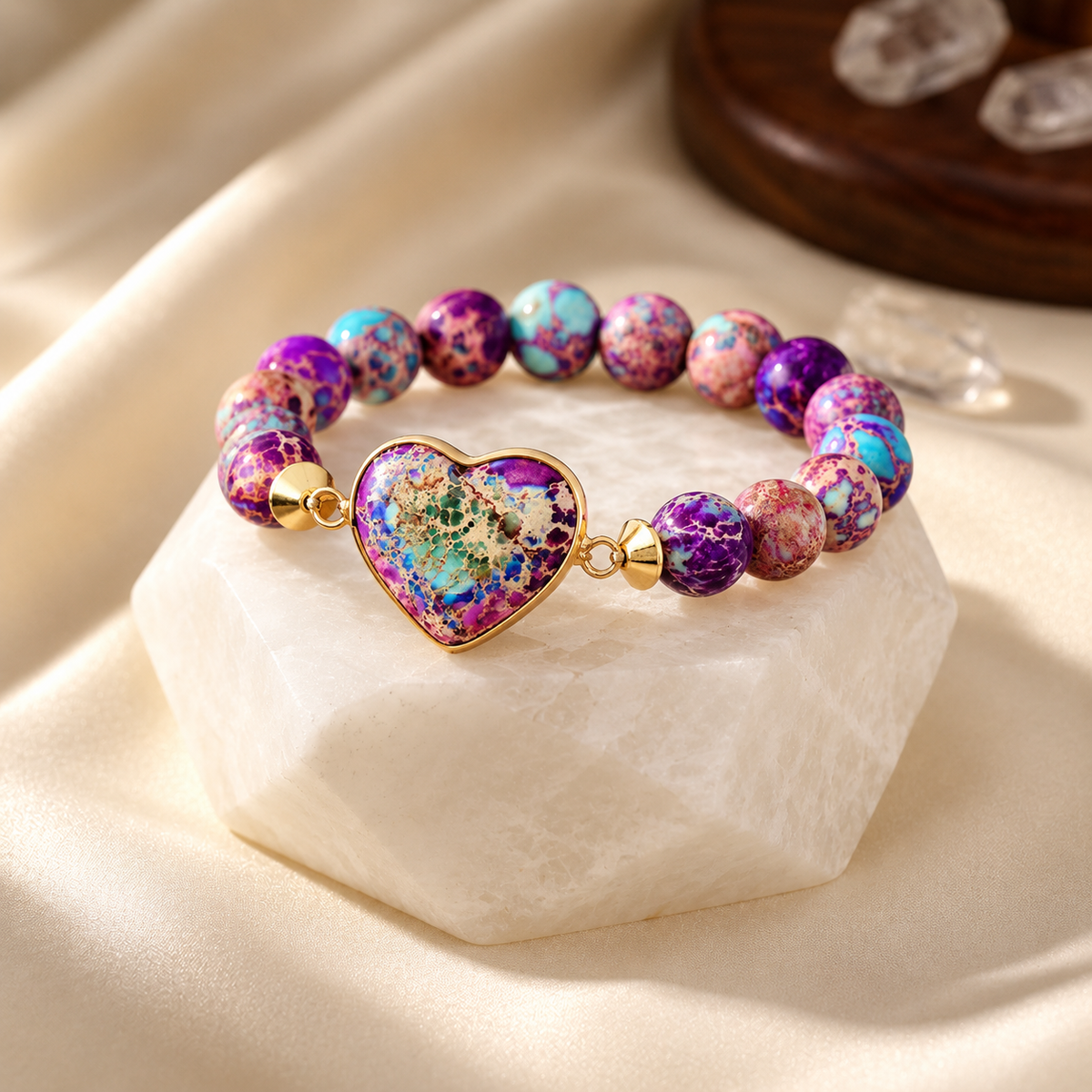 Cross-border Natural Stone Bracelet Water Drop Shape Sapphire Couple Woven Bracelet