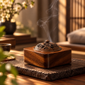 Walnut Zen Tea Ceremony Incense Burner